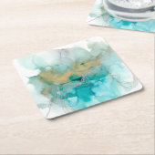 Interwoven Metallics Vierkante Kartonnen Onderzetter (Schuin)