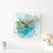 Interwoven Metallics Vierkante Klok (Huis)