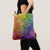 Interwoven regenboog van de Faeries-Canvas tas (Dichtbij)