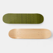 Interwoven Triangles v2 - Zwart en Geel Skateboard (Horizontaal)