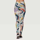 Interwoven Vines in Vibrant Harmony Leggings (Achterkant)