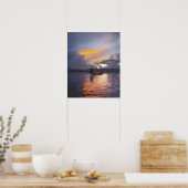 Intha-beenroeiboot van vissers met netten poster (Keuken)