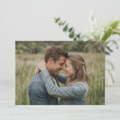 Intieme Aardse Denim Foto Kaart (Staand voorkant)