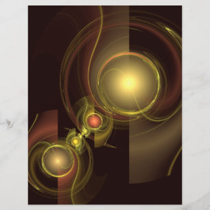 Intieme Verbinding Gouden Energie Abstracte Kunst Flyer