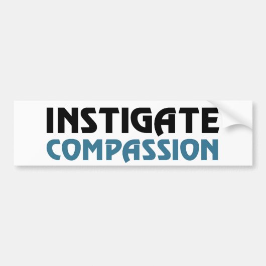 Intigate compassie (de Great Karma Edition) Bumpersticker (Voorkant)