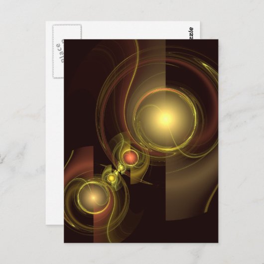 Intimate Connection Abstract Art Briefkaart (Voorkant / Achterkant)