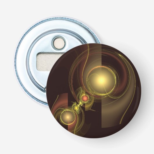 Intimate Connection Abstract Art Button Flesopener (Voorkant)
