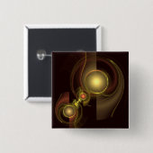 Intimate Connection Abstract Art Button (vierkant) (Voorkant /achterkant)
