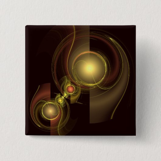Intimate Connection Abstract Art Button (vierkant) (Voorkant)