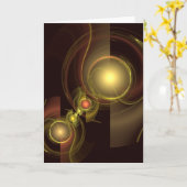 Intimate Connection Abstract Art Wenskaart Kaart (Gele Bloem)