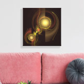 Intimate Connection Abstract Black en White Canvas Afdruk (Insitu (Woonkamer))