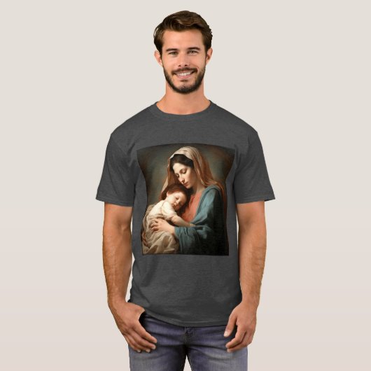 Intimate Painting of Motherhood with Gentle Warm G T-shirt (Voorkant volledig)