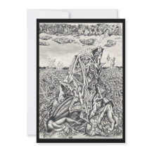 Intimidatie, inkttekening Vlakke Kaart