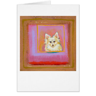 Intitulé :  Chèrement aimé - pomeranian blanc