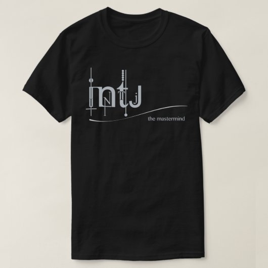 INTJ de Logo van de Masterminal MBTI T-shirt (Design voorkant)