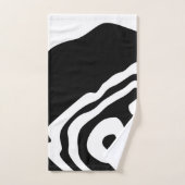 Into Deep : Abstrait noir & blanc (Serviette à main)