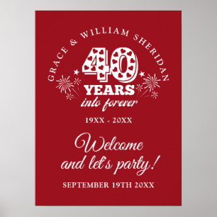 Into Forever Ruby 40e anniversaire Affiche de bien