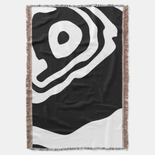 Into the Deep: Abstract Zwart & Wit Deken