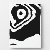 Into the Deep: Abstract Zwart & Wit Fotoplaat (voorkant)