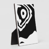 Into the Deep: Abstract Zwart & Wit Fotoplaat (Zijkant)