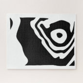 Into the Deep: Abstract Zwart & Wit Legpuzzel (Horizontaal)