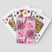Into the Pink Mid Century geometrische patroonkuns Pokerkaarten (Achterkant)