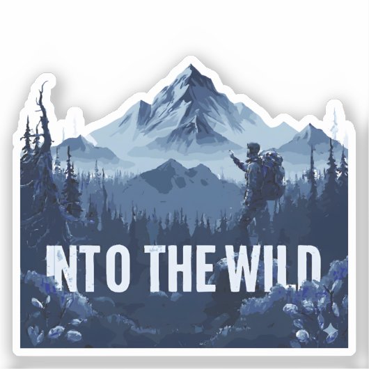 Into the Wild Sticker (Voorkant)