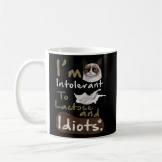 Intolerant voor lactose en idioten Kitten Angry Ca Koffiemok