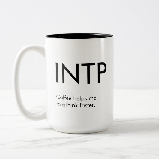 INTP Overdenk snellere Mok Gift (Links)