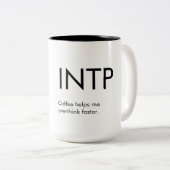 INTP Overthink plus rapide Mug Gig (Devant droit)