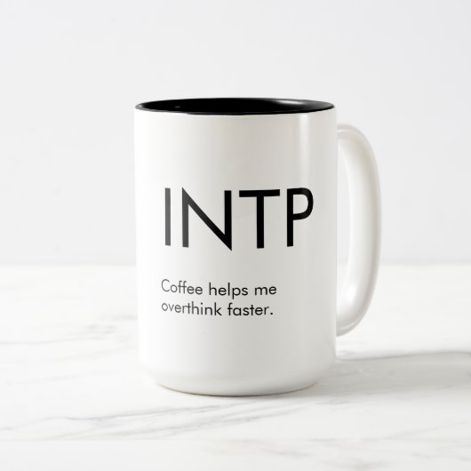 INTP Overthink plus rapide Mug Gig (Devant droit)