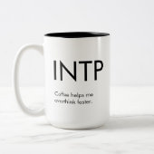 INTP Overthink plus rapide Mug Gig (Gauche)