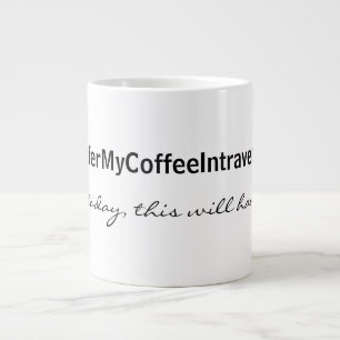 Intraveneus koffie extra grote mok