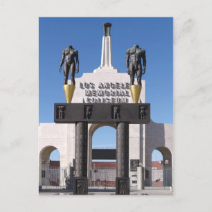 Intrede op het Memorial Coliseum van Los Angeles, Briefkaart
