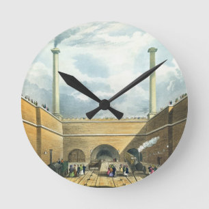 Intrede van de Spoorweg bij Edge Hill, Liverpool,  Ronde Klok