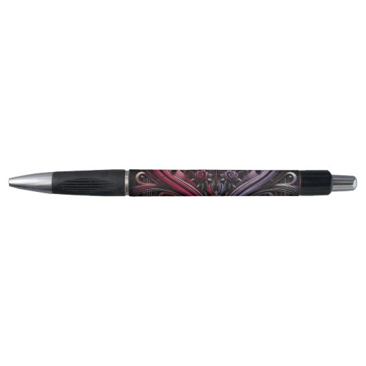 intrekbare gotische Rozen pen (Voorkant)