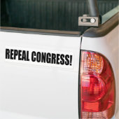Intrekken van het Congres! Bumpersticker (Op Truck)