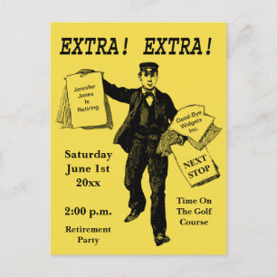 Intrekking - afboeking behalve de datum van uitnod uitnodiging briefkaart