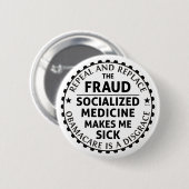 Intrekking en vervanging ronde button 5,7 cm (Voorkant /achterkant)