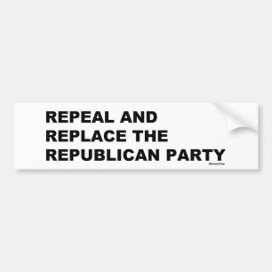 Intrekking en vervanging van de Republikeinse Part Bumpersticker