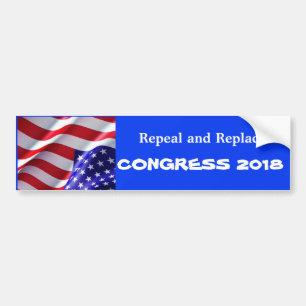 Intrekking en vervanging van het congres 2018 bump bumpersticker