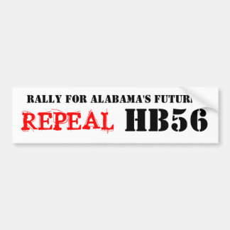 Intrekking HB56 Bumpersticker