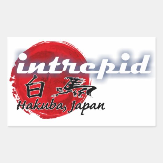 Intrepid Hakuba Stickers - Rechthoek (Voorkant)