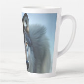 Intrépide Loup Arctique, Latte Mug (Droite)