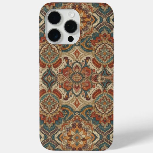 Intricate Boheemse Mandala Patroon Hoesje (Achterkant)