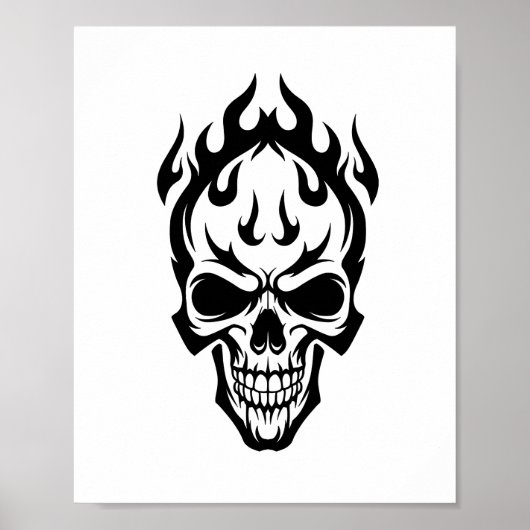 Intricate Celtic Knotwork Skull Poster - Detailed (Devant)