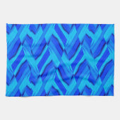 Intricate Cobalt Blue Marble Pattern Theedoek (Horizontaal)