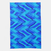 Intricate Cobalt Blue Marble Pattern Theedoek (Verticaal)