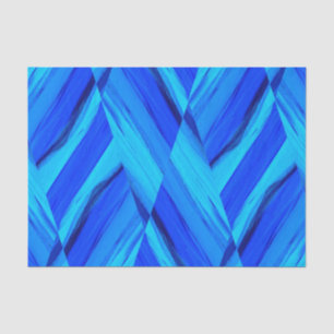 Intricate Cobalt Blue Marble Pattern Tissuepapier