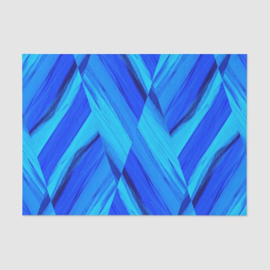 Intricate Cobalt Blue Marble Pattern Tissuepapier (Voorkant)